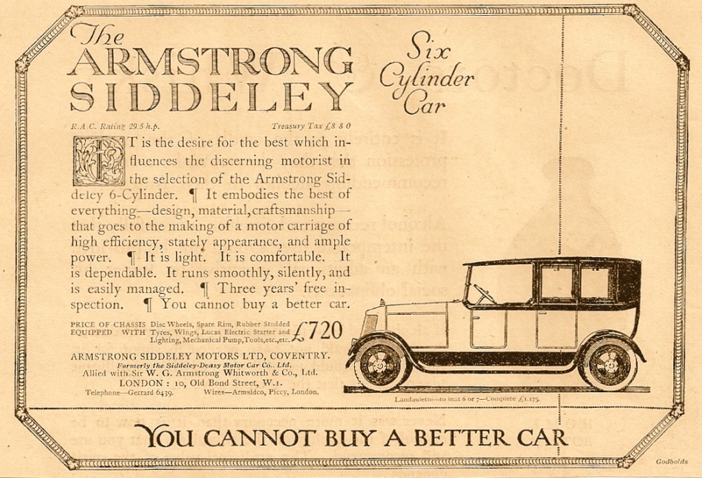 Armstrong Siddeley 1919
