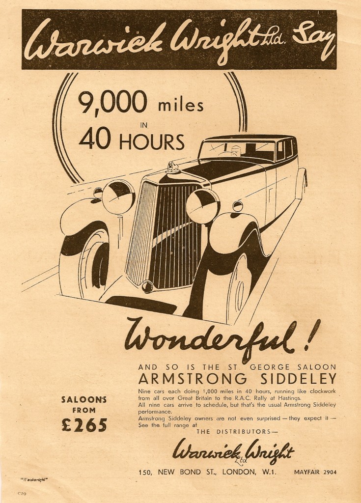 Armstrong Siddeley 1933