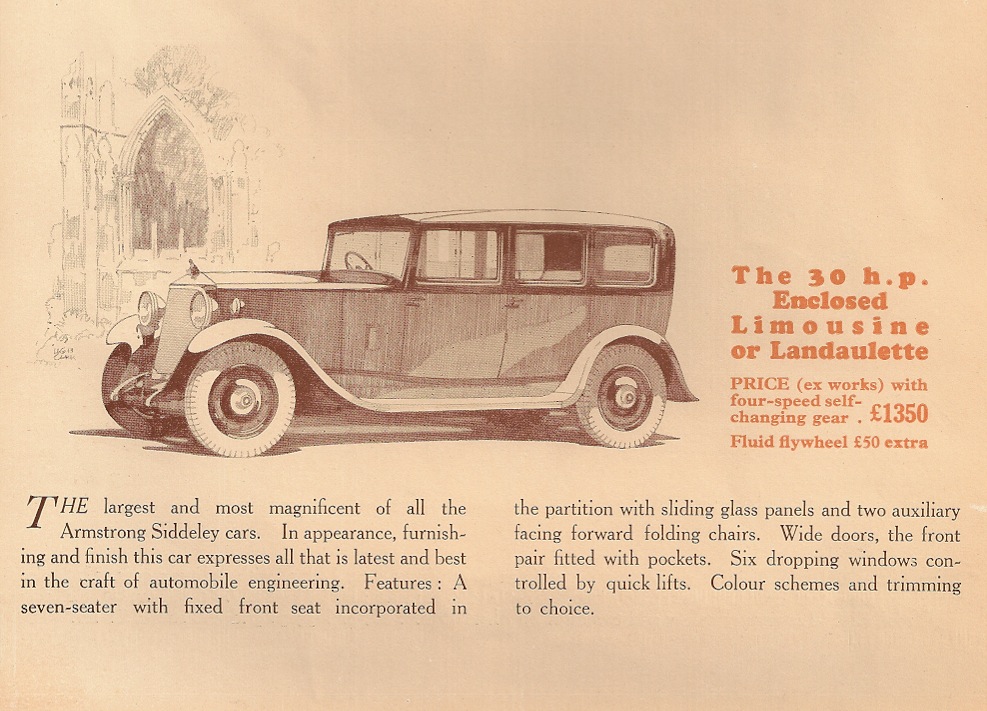 Armstrong Siddeley 30 HP 1931