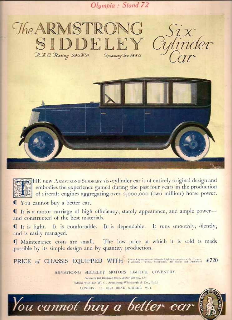 Armstrong Siddeley 30 HP 1919