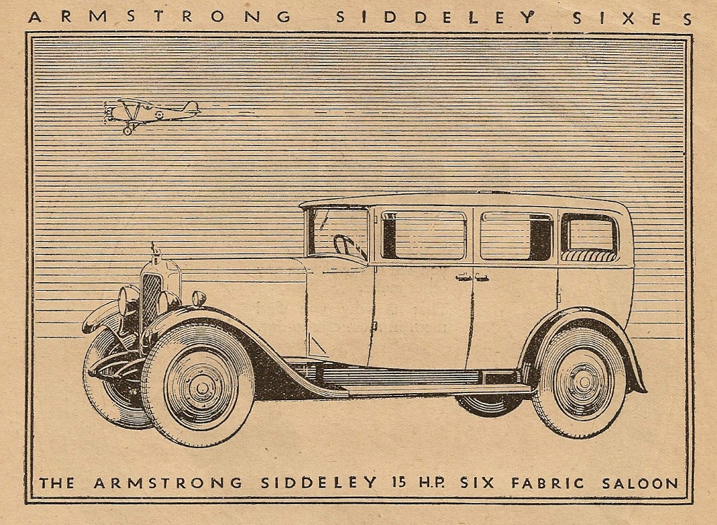 15 HP Fabric Saloon Armstrong Siddeley